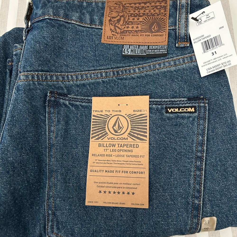 Volcom Men's Relaxed Fit Denim Jeans